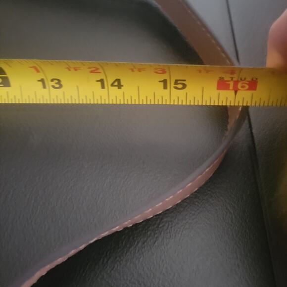 Vince Camuto Mixed Media Leather Tote Purse Lauri Potters Rock Shoulder Strap - Picture 14 of 16